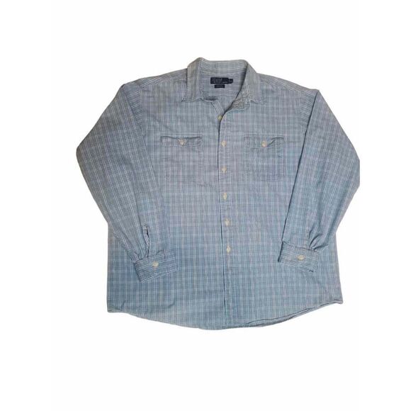 Polo By Ralph Lauren 100% Cotton Matlock Button Up Shirt.  Size XXL.MT021 - Picture 1 of 3